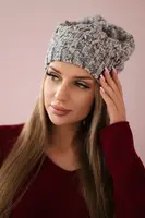 marka niezdefiniowana Fleecová čepice Roksana K209 ecru