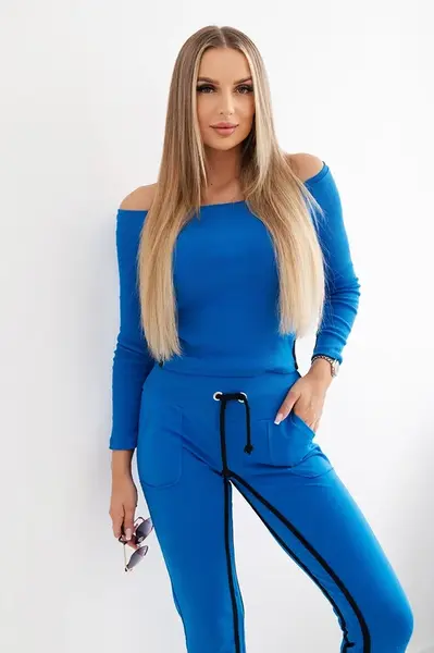 Sada s dvojitým pruhem fialovo-modré