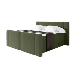 ALTDECOR POSTEL boxspring s matracemi H3/H4 - EVON KING Zanozek - 140x200 cm Zelená