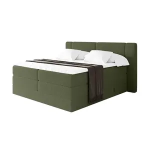 ALTDECOR POSTEL boxspring s matracemi H3/H4 - EVON KING - 160x200 cm Zelená