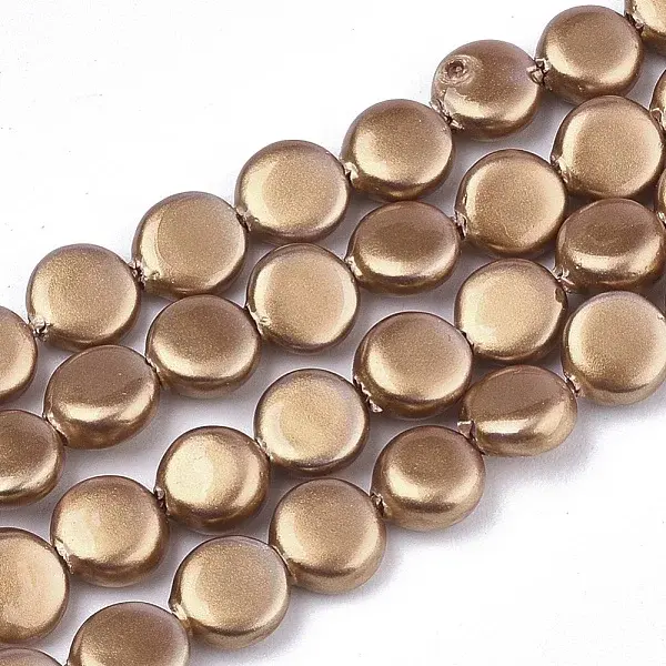 Spray Painted Shell Pearl Beads Strands