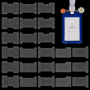 24Pcs 8 Styles Transparent PVC Badge Display Cards