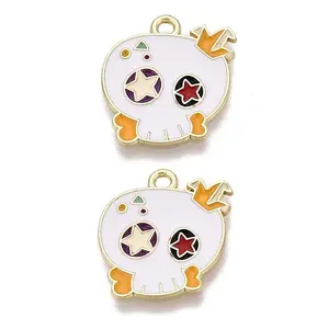 Halloween Theme Alloy Enamel Pendants