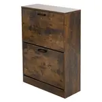 ML-DESIGN SKŘÍŇ NA BOTY pro 12 párů bot Tmavě hnědá 60x24x84 cm