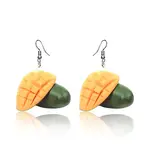 Acrylic & Alloy Dangle Earrings