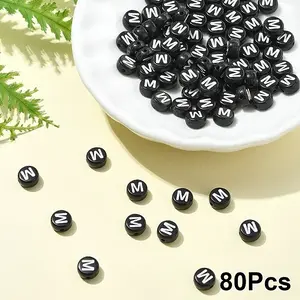 Opaque Acrylic Horizontal Hole Beads