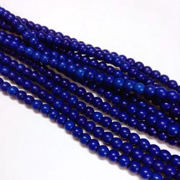 1 Strand Synthetic Turquoise Round Beads Strands