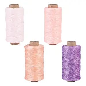 4 Rolls 4 Colors Waxed Polyester Cord