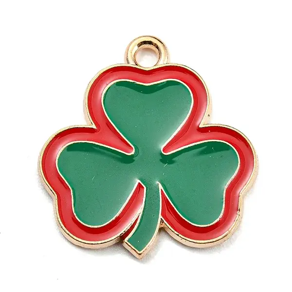 Saint Patrick's Day Alloy Enamel Pendants