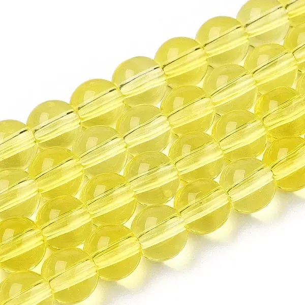 Transparent Glass Beads Strands