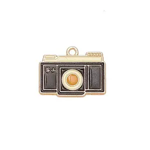 Light Gold Plated Alloy Enamel Pendants