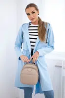 Kabát s delším hřbetem azurovým