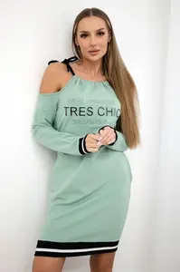 Šaty Tres Chic tmavě mátové