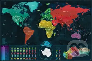 Cestovateľská stieracia mapa svet