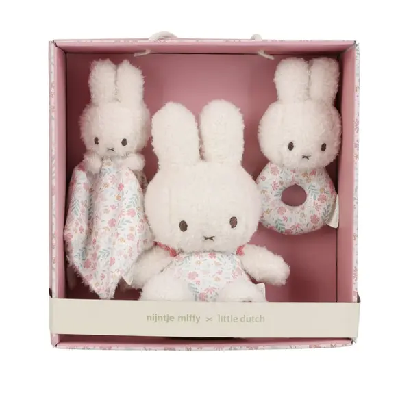Little Dutch Dárková sada králíček Miffy Lucky Blossom 3 ks