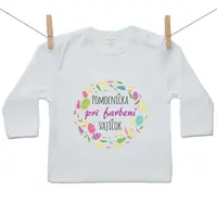 Boodyy Tričko s dlhým rukávom Pomocníčka pri farbení vajíčok 122 (6-7 rokov)