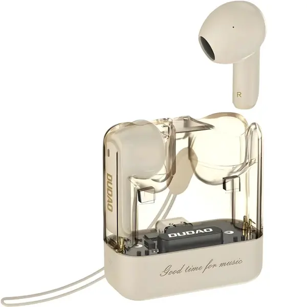 Dudao U18Pro Bluetooth 5.3 TWS bezdrôtové slúchadlá - Béžová H38025