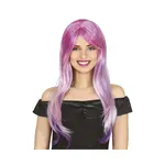 Dámska parochňa svetlofialová dlhá s ofinou