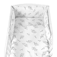 Mantinel s obliečkami, 3D sada - Malá Lúčka, biela, 135x100