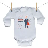 Boodyy Body s dlhým rukávom Mám super tatka 92 (18-24 mesiacov)