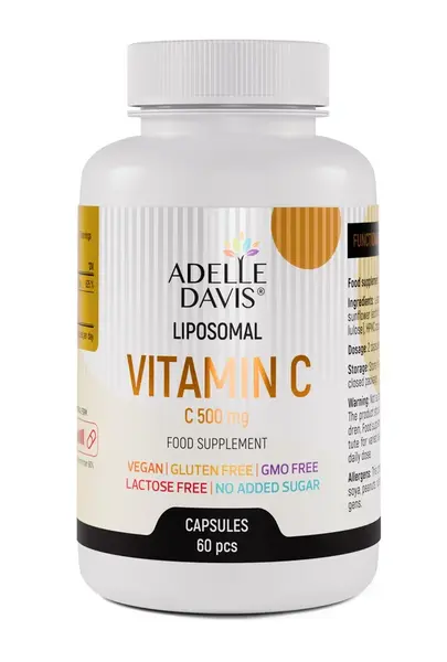 Adelle Davis - Lipozomálny vitamín C, 500 mg