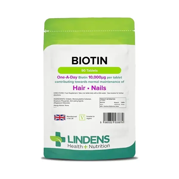 LINDENS Health + Nutrition Biotín 10 mg, 90 tabliet