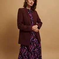 Marisse Smooth Maroon Jacket