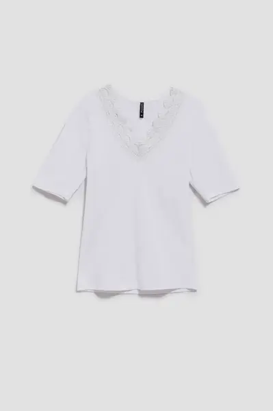 Marisse Women's T-Shirt L-Ts-4084 White