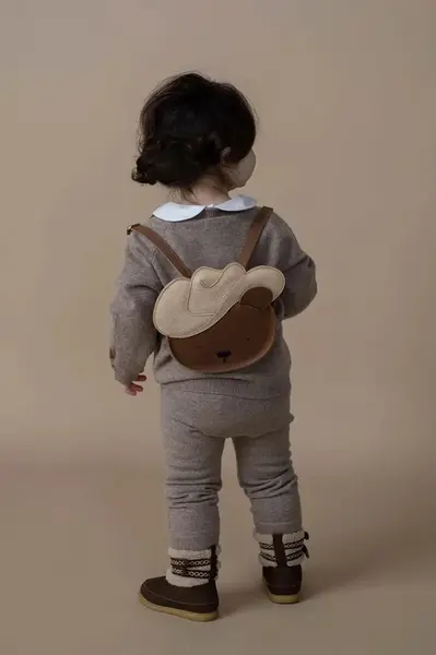 Detský kožený ruksak Donsje Stanzen Backpack Cowboy Bear