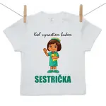 Boodyy Tričko s krátkym rukávom Keď vyrastiem budem sestrička 92 (18-24 mesiacov)