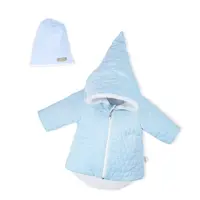 Zimný dojčenský kabátik s čiapočkou Nicol Kids Winter modrý 62 (3-6m), 20C44227