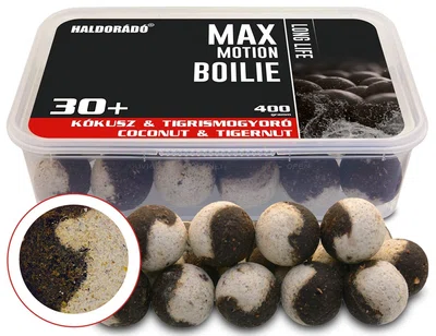Haldorádó boilies max motion long life kokos tygří ořech - 400 g 30 mm