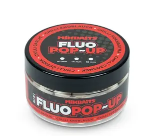 Mikbaits mini plovoucí boilie fluo 100 ml 10 mm - chilli česnek