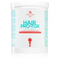 Kallos Hair Pro-Tox maska pro slabé a poškozené vlasy s kokosovým olejem, kyselinou hyaluronovou a kolagenem 1000 ml