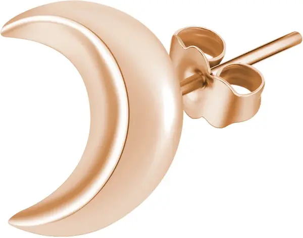 Rosato Bronzová single náušnice Půlměsíc Storie RZO017