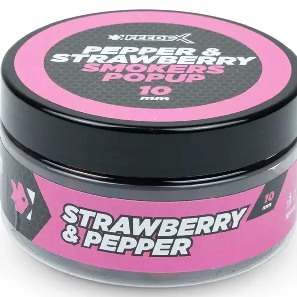 Feeder expert plovoucí boilie smokers pop-up 100 ml 10 mm - jahoda pepř