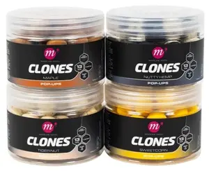 Mainline plovoucí boilies clones pop ups 13 mm 150 ml nutty hemp