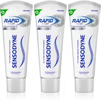 Sensodyne Rapid Whitening bělicí zubní pasta pro citlivé zuby 3x75 ml