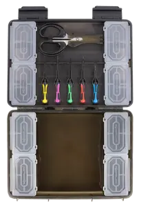 Korum tackle box slim blox loaded