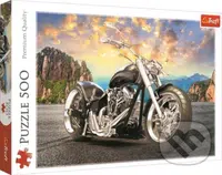 Černá motorka - puzzle z kategorie 60 - 300 dílků