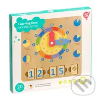 Lucy & Leo dřevěná naučná hrací deska - Učíme se hodiny - hra z kategorie Vzdělávací hry