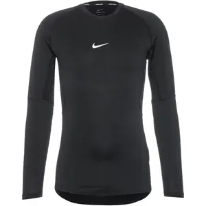 NIKE Funkčné tričko 'Pro'  čierna / biela