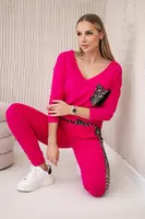 Set s fuchsiovým motivem pantera