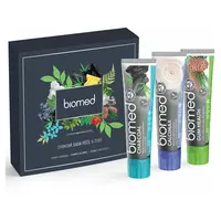 BIOMED pánská dárková sada Charcoal, Calcimax, Gum Health 3 x 100 g