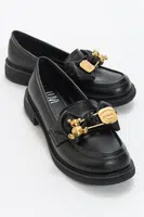 LuviShoes Arden dámské mokasíny s černou kůží