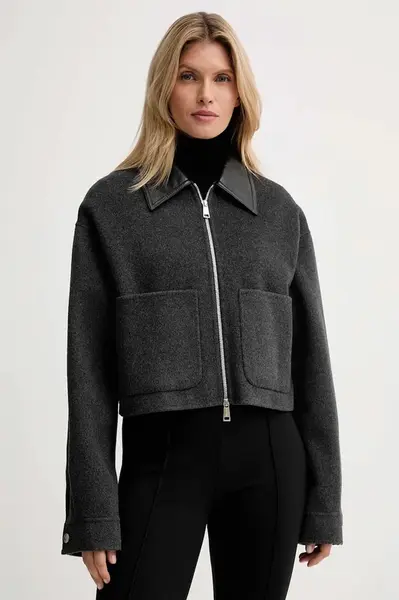 Bunda s příměsí vlny Nanushka