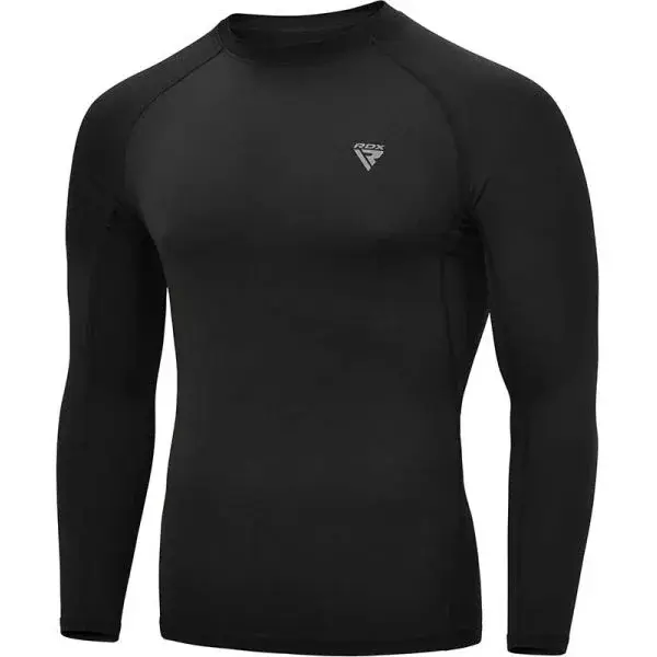 RDX T15 RASH GUARD Pánske športové tričko, čierna, veľkosť XXXL
