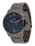 FOSSIL Analógové hodinky 'Neutra'  ultramarínová / grafitová
