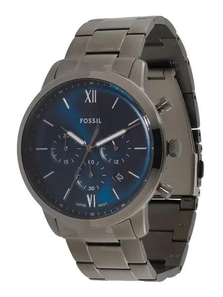 FOSSIL Analógové hodinky 'Neutra'  ultramarínová / grafitová