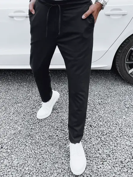 Černé pánské chinos kalhoty Dstreet